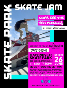 Skate Park Mural Unveiling + Skate Jam