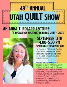 A Decade of Historic Textiles Lecture with Anna T Rolapp