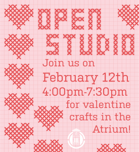 Valentine's craft Open Studio