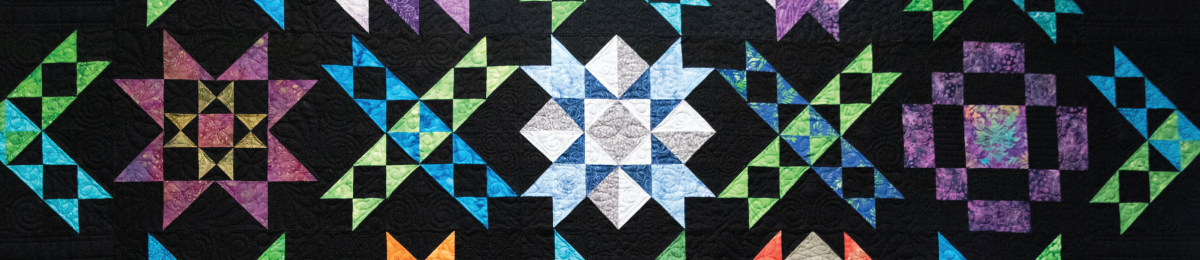 Quilt Detail, Night Skies, Colette Lindemann (detail), quilted by Judy Jackson 