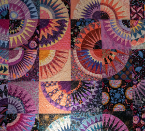 Pat Bell, Heavenly Splendor, Quilted By Chadra Poulson, Award of Excellence, 2024 Exhibition