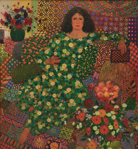 eanne Leighton Lundberg Clarke, Woman after Catherine, Green #1, oil on canvas 1987.