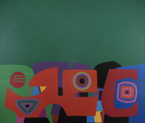 Donald Penrod Olsen, Chelsea VI, acrylic on canvas, 1980
