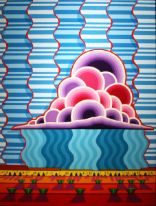 Gilmore Scott, Color of the Monsoon Rains, acrylic on canvas, 2020