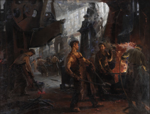 En la fábrica de Stalin  1949