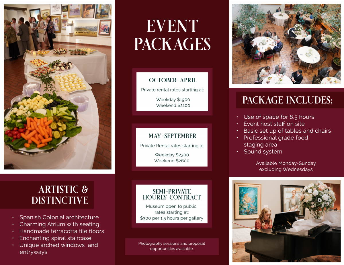 Host your Event at the Springville Museum of Art!